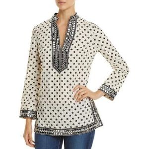 NWT Tory Burch Ivory Kingfish Tunic. Size 8